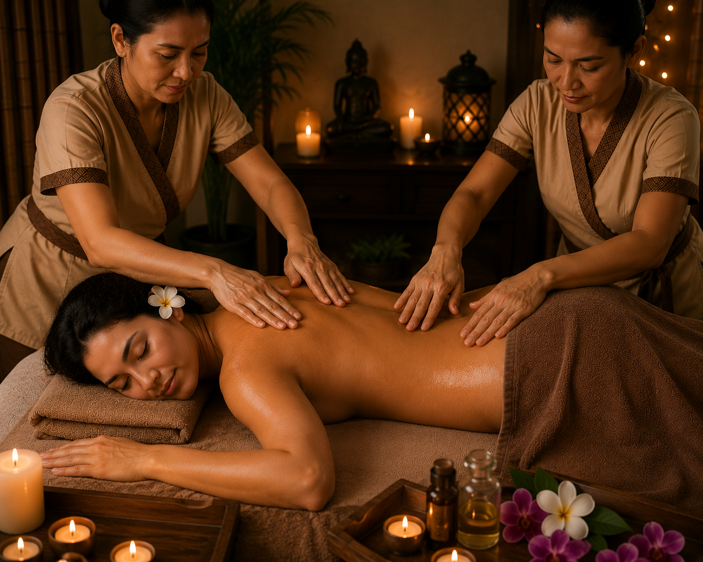 Tantramassage 4 Händig